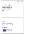 Cover: Strategic Policy Recommendations - CRESSI Project