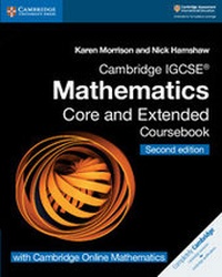 Enlarge image Cover: Cambridge IGCSE (R) Mathematics Coursebook Core and Extended Second Edition with Cambridge Online Mathematics (2 Years) - Cambridge University Press