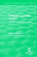 Cover: Children Learning French - Routledge
