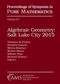 Cover: Algebraic Geometry Salt Lake City 2015 (Parts 1 and 2) - American Mathematical Society