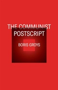 Cover: The Communist Postscript - Verso Books