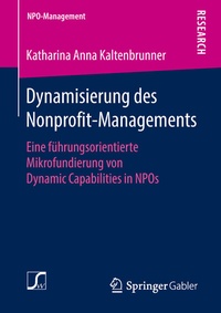 Abbildung von: Dynamisierung des Nonprofit-Managements - Springer Gabler