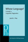Cover: Whose Language? - Benjamins (John) North America Inc.,US