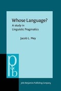 Cover: Whose Language? - Benjamins (John) North America Inc.,US