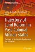 Cover: Trajectory of Land Reform in Post-Colonial African States - Springer
