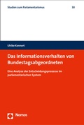 Cover: Das Informationsverhalten von Bundestagsabgeordneten - Nomos