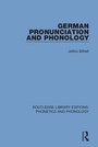 Cover: German Pronunciation and Phonology - Routledge