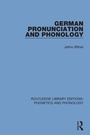 Cover: German Pronunciation and Phonology - Routledge