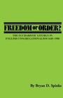 Cover: Freedom or Order? - Pickwick Publications
