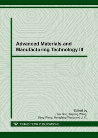 Enlarge image Cover: Advanced Materials and Manufacturing Technology III - Trans Tech Publications Ltd
