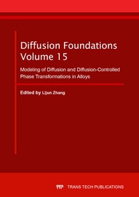 Enlarge image Cover: Diffusion Foundations Vol. 15 - Trans Tech Publications Ltd