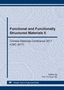Cover: Functional and Functionally Structured Materials II - Trans Tech Publications Ltd