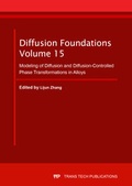Cover: Diffusion Foundations Vol. 15 - Trans Tech Publications Ltd