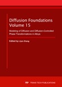 Cover: Diffusion Foundations Vol. 15 - Trans Tech Publications Ltd