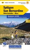Cover: K&uuml;mmerly+Frey Wanderkarte 27 Spl&uuml;gen, San Bernardino 1:60.000 - Hallwag K&uuml;mmerly+Frey