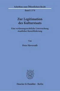 Enlarge image Cover: Zur Legitimation des Kulturstaats. - Duncker & Humblot