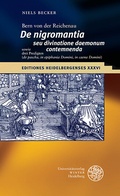 Cover: Bern von der Reichenau 'De nigromantia seu divinatione daemonum contemnenda' sowie drei Predigten ('de pascha', 'in epiphania Domini', 'in caena Domini') - Universit&auml;tsverlag Winter