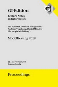 Enlarge image Cover: GI Edition Proceedings Band 280 Modellierung 2018 - Köllen