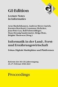 Cover: GI Edition Proceedings Band 278 Informatik in der Land-, Forst- und Ern&auml;hrungswirtschaft - K&ouml;llen