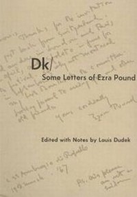 Enlarge image Cover: Dk / Some Letters of Ezra Pound - DC Books,Canada