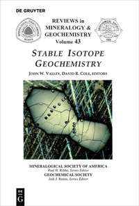 Enlarge image Cover: Stable Isotope Geochemistry - De Gruyter