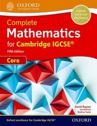 Enlarge image Cover: Complete Mathematics for Cambridge IGCSE (R) Student Book (Core) - Oxford University Press