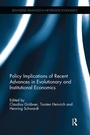 Cover: Policy Implications of Recent Advances in Evolutionary and Institutional Economics - Routledge