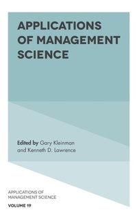 Enlarge image Cover: Applications of Management Science - Emerald Publishing Limited