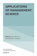 Cover: Applications of Management Science - Emerald Publishing Limited