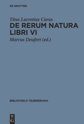 Cover: De rerum natura libri VI - De Gruyter