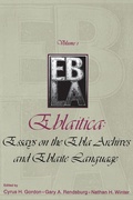 Cover: Eblaitica: Essays on the Ebla Archives and Eblaite Language, Volume 1 - Eisenbrauns
