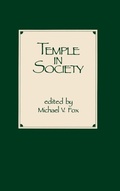 Cover: Temple in Society - Eisenbrauns