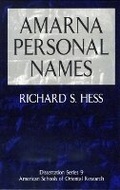 Cover: Amarna Personal Names - Eisenbrauns