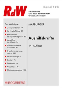 Abbildung von: Aushilfskräfte - Boorberg