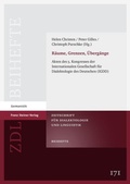 Cover: R&auml;ume, Grenzen, &Uuml;berg&auml;nge - Franz Steiner Verlag