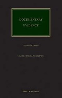 Abbildung von: Documentary Evidence - Sweet & Maxwell