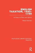 Cover: English Taxation, 1640-1799 - Routledge