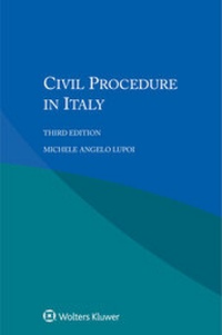 Abbildung von: Civil Procedure in Italy - Kluwer Law International