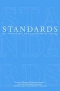 Cover: Standards for Educational and Psychological Testing - American Educational Research Association