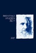 Cover: Brentano Studien. Internationales Jahrbuch der Franz Brentano Forschung / Brentano Studien 15/1 (2017 - J.H.R&ouml;ll Verlag