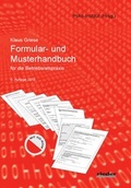 Cover: Formular- und Musterhandbuch f&uuml;r die Betriebsratspraxis - Rieder Vlg f. Recht u. Kommunik.