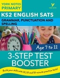 Cover: English SATs 3-Step Test Booster Grammar, Punctuation and Spelling: York Notes for KS2 - Pearson Education Limited