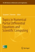 Cover: Topics in Numerical Partial Differential Equations and Scientific Computing - Springer