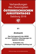 Cover: Zivilrecht Das Vertragsrecht des ABGB auf dem Pr&uuml;fstand - Manz