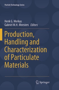 Enlarge image Cover: Production, Handling and Characterization of Particulate Materials - Springer