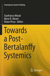 Enlarge image Cover: Towards a Post-Bertalanffy Systemics - Springer