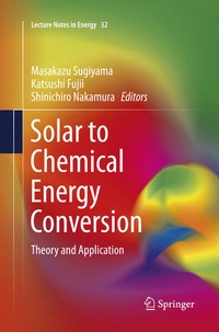 Enlarge image Cover: Solar to Chemical Energy Conversion - Springer