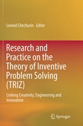 Cover: Research and Practice on the Theory of Inventive Problem Solving (TRIZ) - Springer