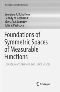 Abbildung von: Foundations of Symmetric Spaces of Measurable Functions - Springer