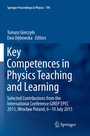 Cover: Key Competences in Physics Teaching and Learning - Springer